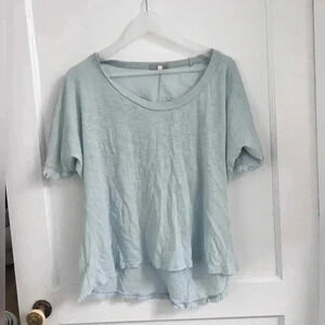 Skin Worldwide Blue Top with Frayed edges